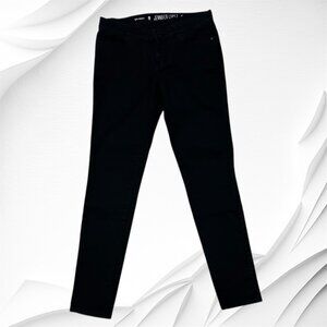 Women Jennifer Lopez Low Rise Skinny Stretchy Black Jeans Size 4